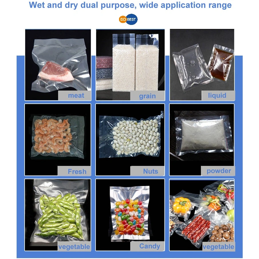Automatic Stainless Steel Small Continuous Vacuum Packing Machine with Spare Parts Roll Packing Vacuum Pack Machine/Package