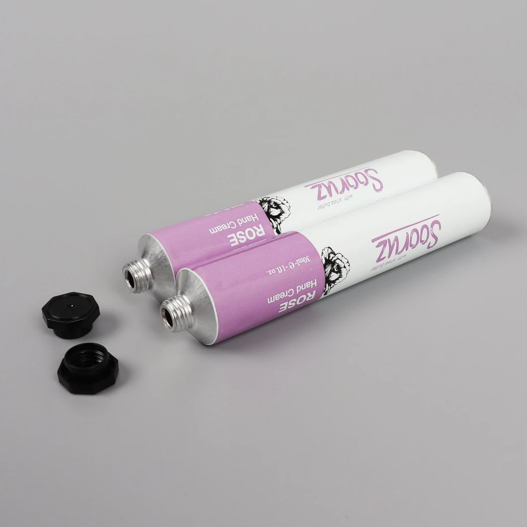 Small Cosmetic Soft Tube Moisturizing Hand Lotion Cream Aluminum Collapsible Tube Package for Male and Female