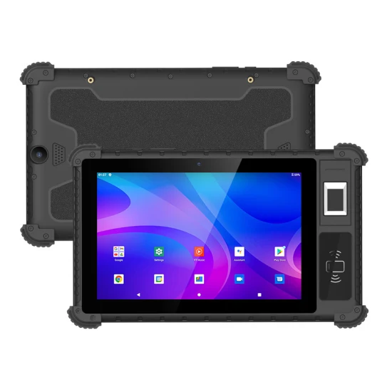 Utab R817 8 pulgadas Android IP65 impermeable 4G Industrial resistente tableta biométrica escáner de huellas dactilares opcional