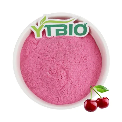 Polvo de jugo de fruta de cereza natural a granel al por mayor polvo de extracto de cereza tarta de cereza agria